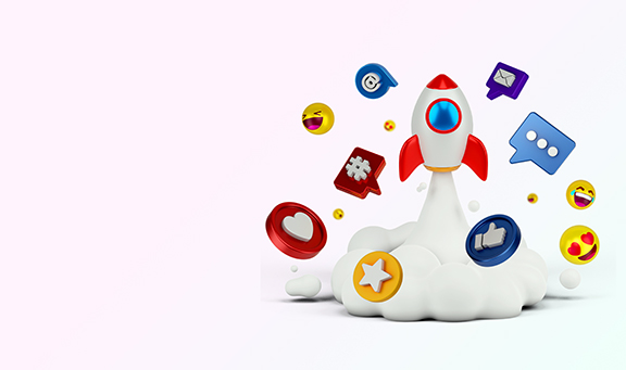 chatter craft cover social media instagram digital marketing illustration concept 3d